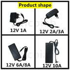 Lincoiah 12V Universal Power Supply – 1A to 10A AC/DC Lighting Transformer