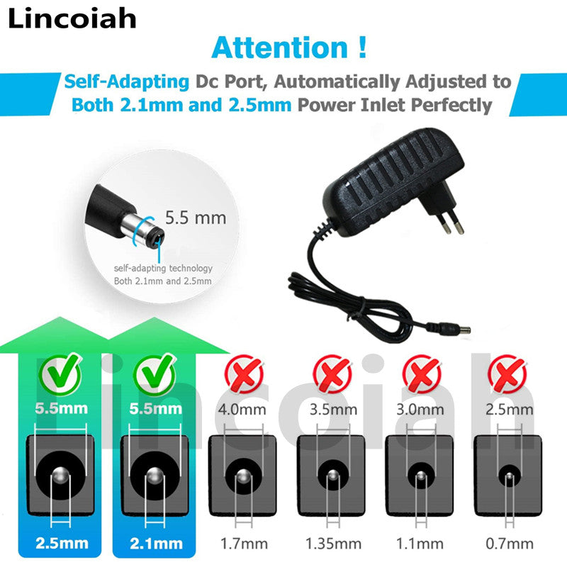 Lincoiah 12V Universal Power Supply – 1A to 10A AC/DC Lighting Transformer