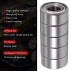 10pcs ABEC-5 684ZZ Miniature Ball Bearing – 4x9x4mm Shielded Steel