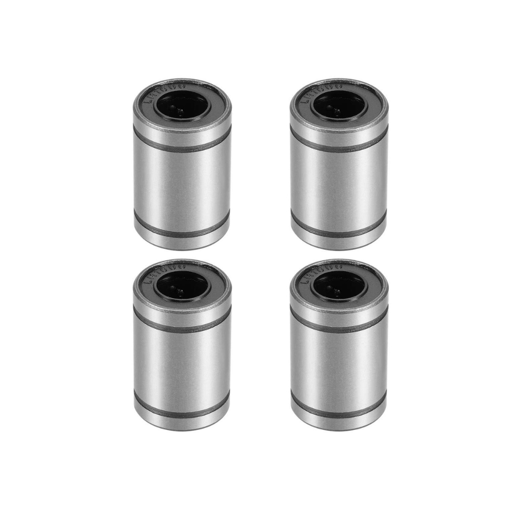 uxcell 4pcs LM10UU Linear Ball Bearings – 10mm Bore 19mm OD for CNC