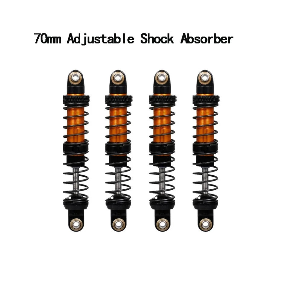 4Pcs Adjustable Metal Shock Absorber for 1/10 RC Crawler – 70mm to 120mm