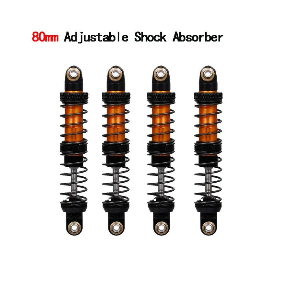 4Pcs Adjustable Metal Shock Absorber for 1/10 RC Crawler – 70mm to 120mm