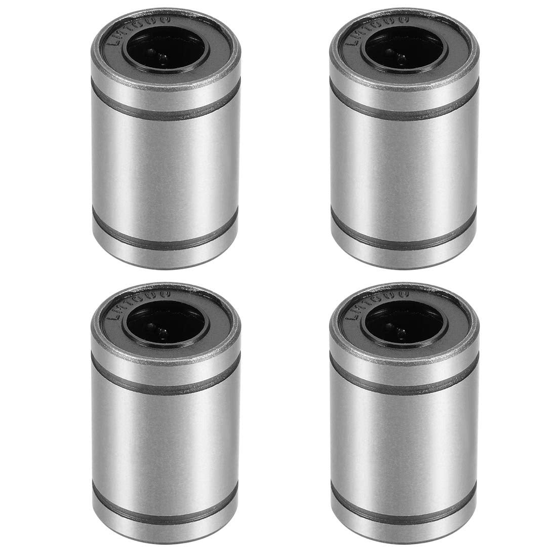 uxcell 4pcs LM10UU Linear Ball Bearings – 10mm Bore 19mm OD for CNC