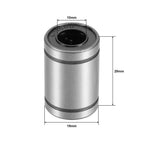uxcell 4pcs LM10UU Linear Ball Bearings – 10mm Bore 19mm OD for CNC
