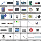 Ultimate Uno R3 Starter Kit for Arduino – Breadboard, Servo & 1602 LCD
