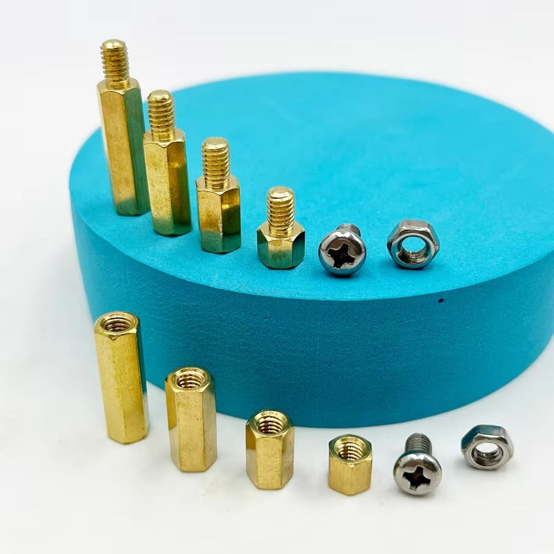 120pcs Brass M2 Standoff Kit – Hex Spacer Screw & Nut for PCB Mounting