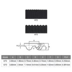 GT2 GT3 Open Timing Belt – 6mm 9mm 10mm 15mm Fiberglass Reinforced