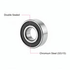 10pcs ABEC-5 686-2RS Deep Groove Ball Bearing – 6x13x5mm Double Rubber Seal