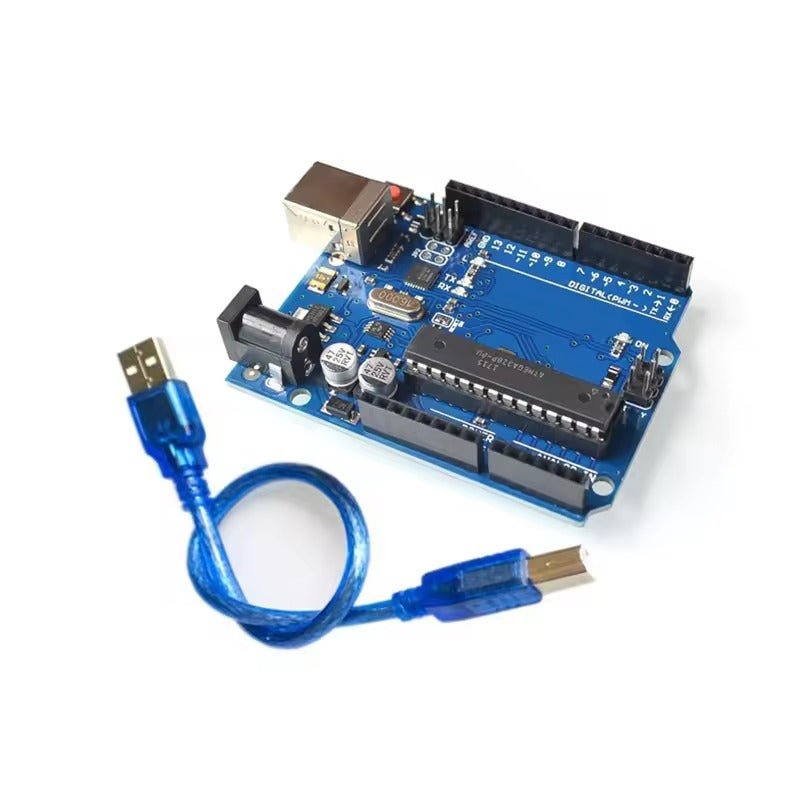 UNO R3 Official Set | ATmega328P + ATmega16U2 Chip | 5V MCU + USB Cable