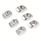 50pcs M3 M4 M5 T-Slot Nut – Sliding Hammer-Head Fastener for 2020 Profile