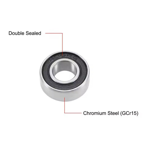 10pcs ABEC-5 686-2RS Deep Groove Ball Bearing – 6x13x5mm Double Rubber Seal