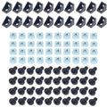 Black 2020 Aluminum Profile Connector Set – 20pc Corner Bracket & M5 Nuts