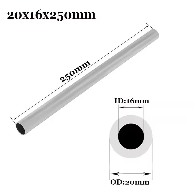 6061 Aluminum Alloy Round Tube – OD 8mm-20mm Lightweight Hollow Pipe