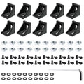 2020 Aluminum Profile Connector Set – 10pc Corner Bracket & M5 T-Nuts