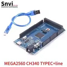Mega 2560 R3 Board | ATmega2560-16AU & CH340G | 54 I/O Pins 256KB Flash