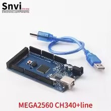 Mega 2560 R3 Board | ATmega2560-16AU & CH340G | 54 I/O Pins 256KB Flash