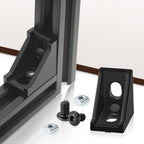 2020 Aluminum Profile Connector Set – 10pc Corner Bracket & M5 T-Nuts