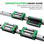 HGR15 HGR20 Square Linear Guide Rail – 2pc Rail + 4pc Slide Block