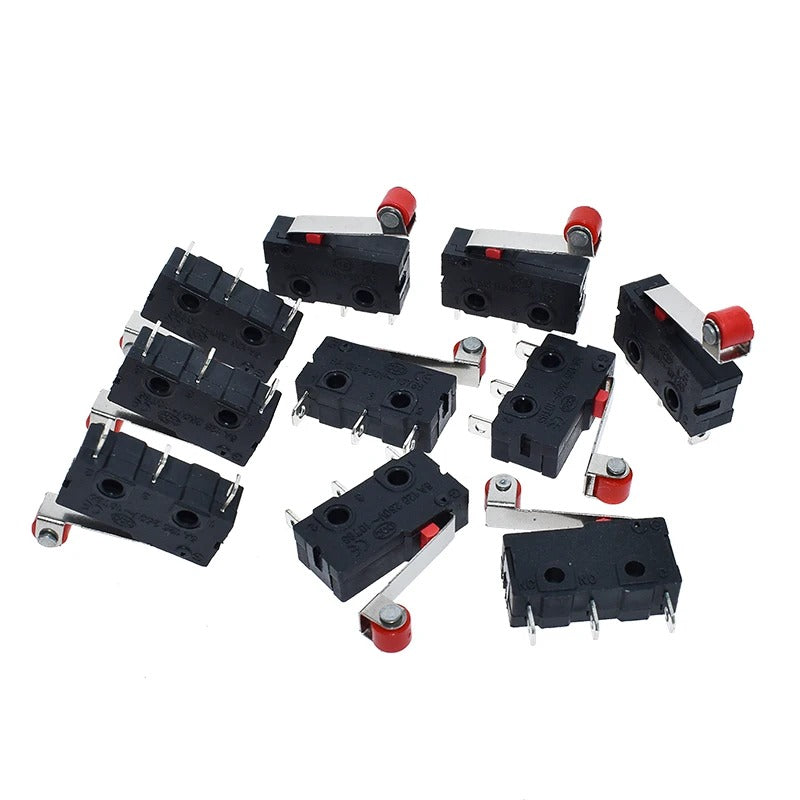20pcs KW12-3 Micro Limit Switch – 5A 125-250V Roller Lever Arm