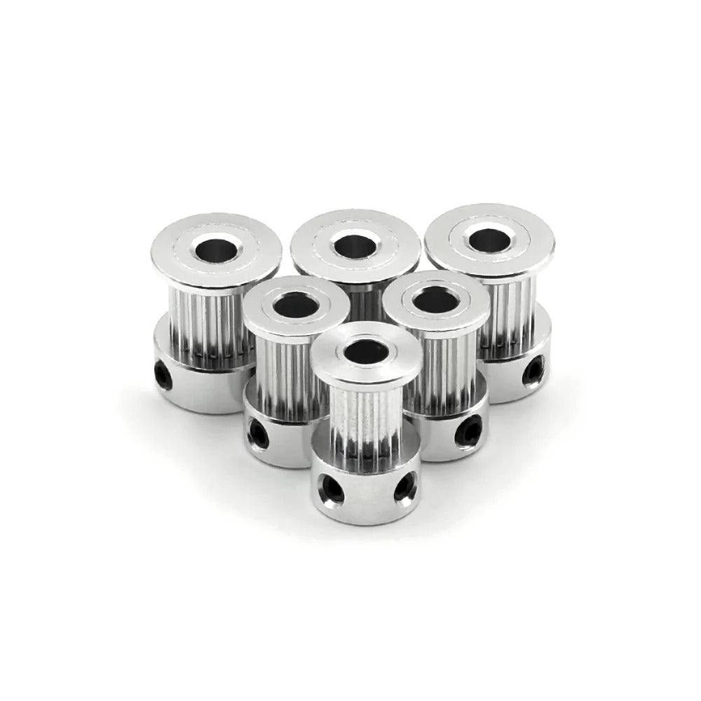 GT2 Timing Pulley 12T-20T Aluminum – 3mm-8mm Bore for 6mm 10mm Belt