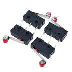 20pcs KW12-3 Micro Limit Switch – 5A 125-250V Roller Lever Arm