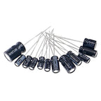 120pcs Electrolytic Capacitor Kit – 1uF to 470uF Assorted 16V/25V/50V Set