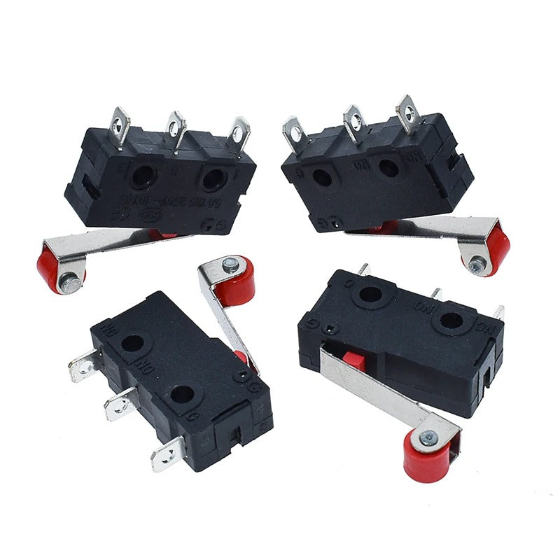 20pcs KW12-3 Micro Limit Switch – 5A 125-250V Roller Lever Arm