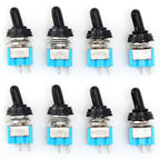 MT-S101 Mini Toggle Switch with Waterproof Cap – 2-Pin 2-Position Blue