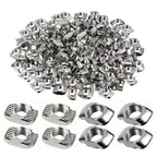 50pcs M3 M4 M5 T-Slot Nut – Sliding Hammer-Head Fastener for 2020 Profile