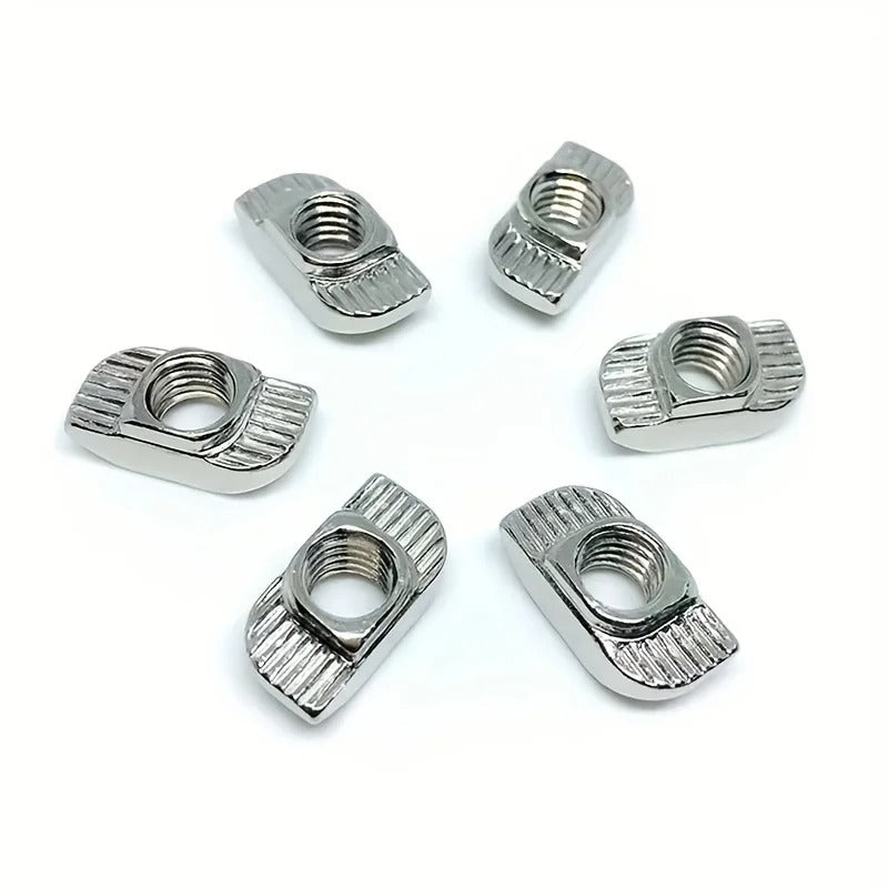 50pcs M3 M4 M5 T-Slot Nut – Sliding Hammer-Head Fastener for 2020 Profile