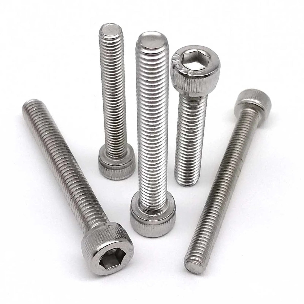 304 Stainless Steel M2-M12 Hex Socket Cap Screw – DIN912 Allen Bolt 6-200mm