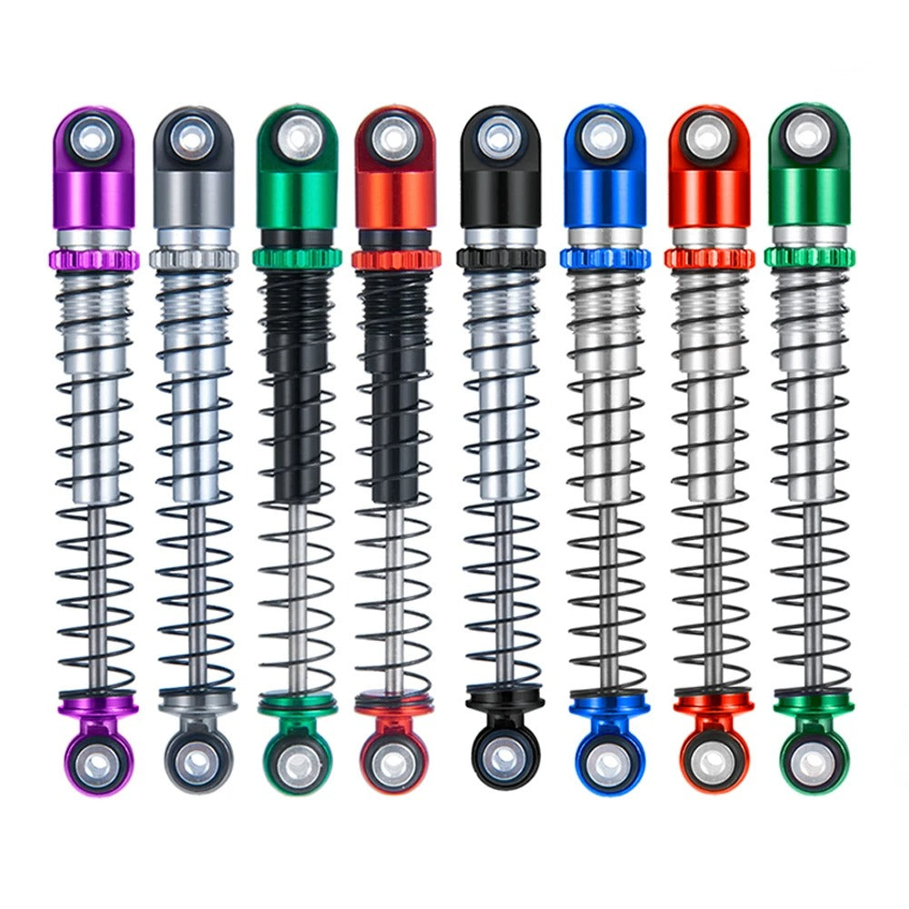 YEAHRUN 4Pcs 48mm Metal Shock Absorber for Axial SCX24 Crawler Upgrades