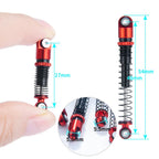 YEAHRUN 4Pcs 48mm Metal Shock Absorber for Axial SCX24 Crawler Upgrades
