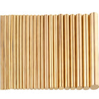 300mm Solid Brass Round Rod – 2mm to 8mm Diameter Precision Bar