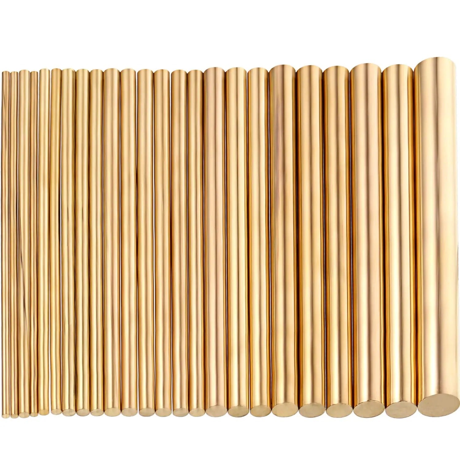 300mm Solid Brass Round Rod – 2mm to 8mm Diameter Precision Bar