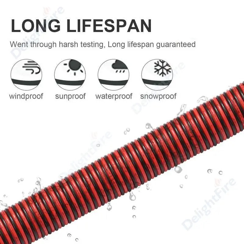 2-Pin Tinned Copper Electric Cable – 18-28AWG Low Voltage LED & Solar Wire