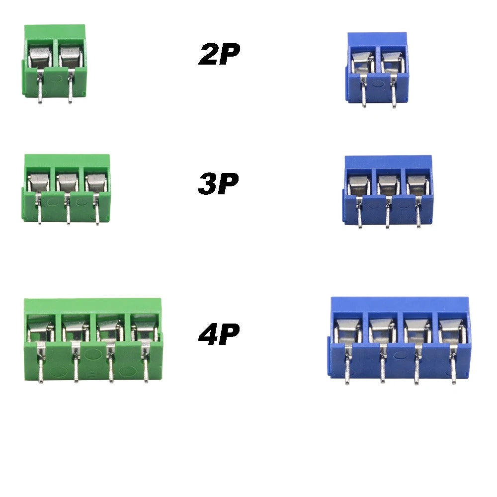 10PCS KF301-5.0 Terminal Block – 2P 3P 4P Pitch 5.0mm PCB Connector
