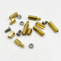 120pcs Brass M2 Standoff Kit – Hex Spacer Screw & Nut for PCB Mounting