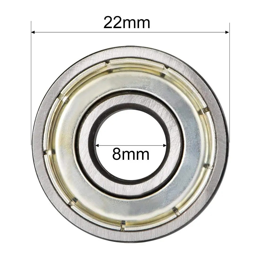 10pcs Deep Groove Ball Bearings 608-2RS 608ZZ 623 625 603-629 High Speed