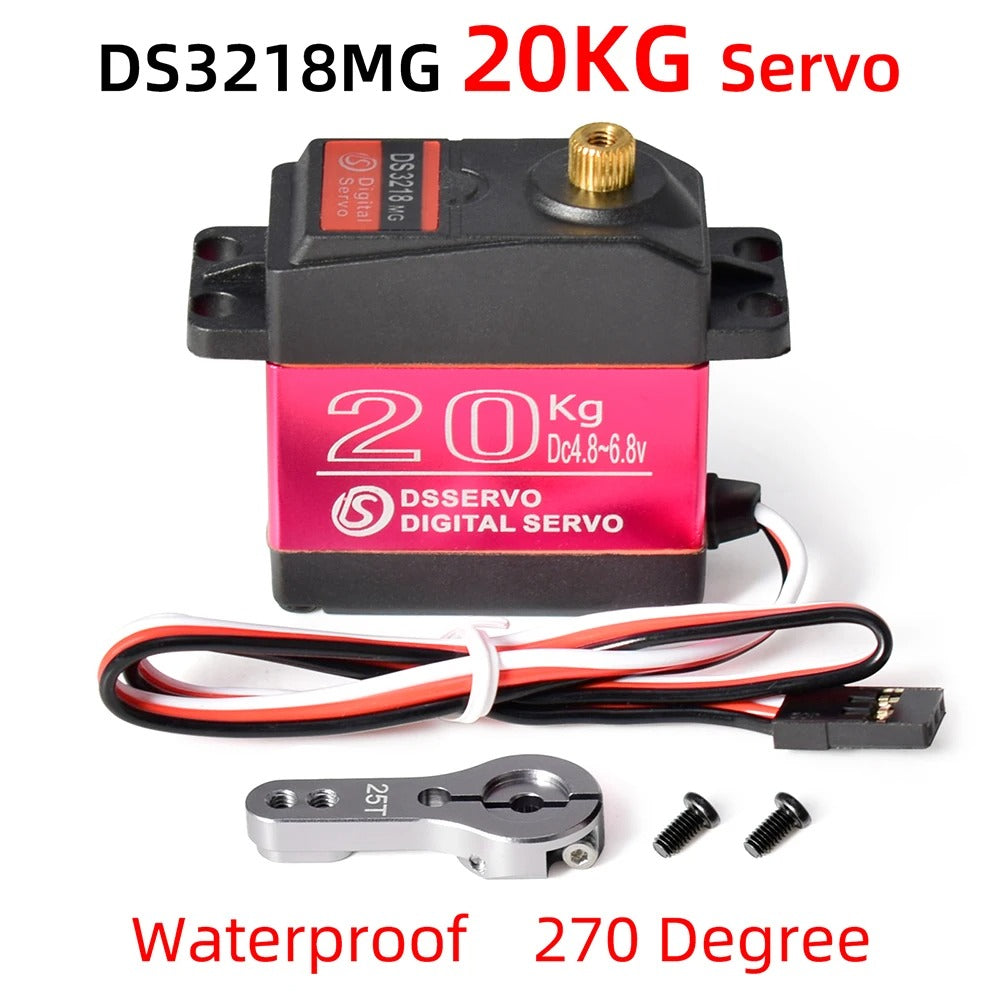 DSSERVO Waterproof Digital Servo 20KG 25KG 35KG Metal Gear for RC Cars