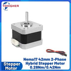 Nema 17 Stepper Motor 42mm Hybrid 4-Lead 0.42Nm for 3D Printer & CNC