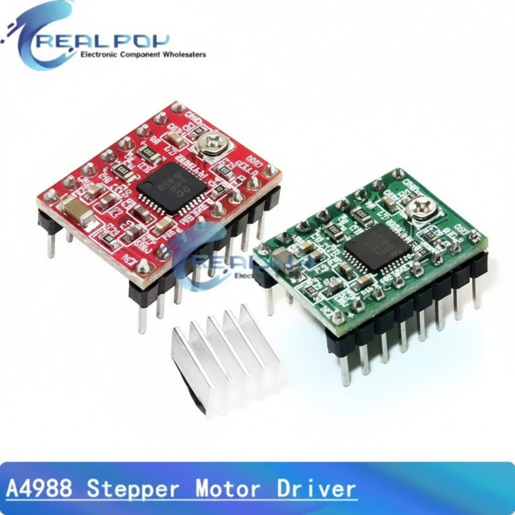 A4988 DRV8825 Stepper Motor Driver with Heat Sink for RAMPS 1.4 3D Printer