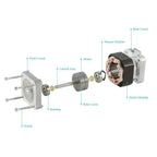 Nema 17 Stepper Motor 42mm Hybrid 4-Lead 0.42Nm for 3D Printer & CNC