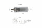 Bringsmart 37GB555 DC Gear Motor 12V/24V High Torque 10-600RPM Micro
