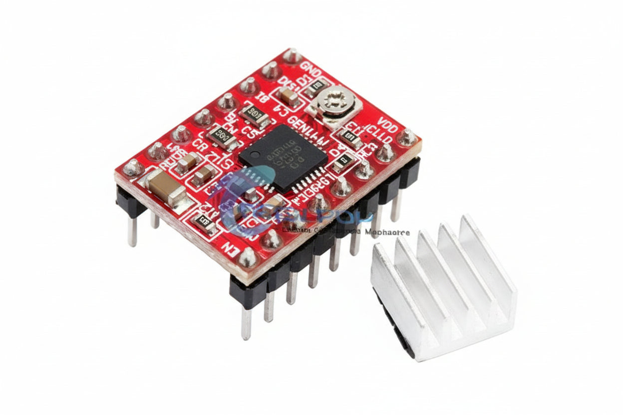 A4988 DRV8825 Stepper Motor Driver with Heat Sink for RAMPS 1.4 3D Printer