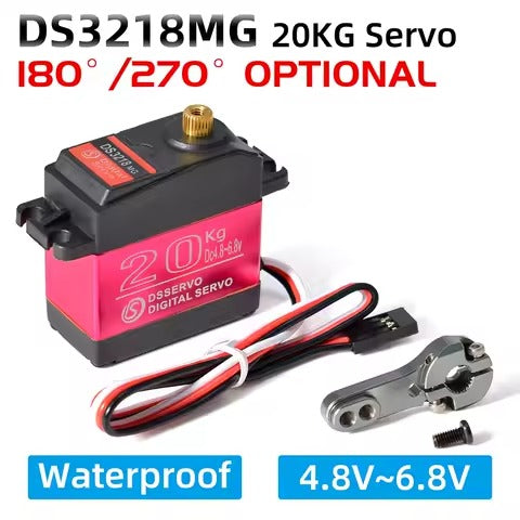 DSSERVO Waterproof Digital Servo 20KG 25KG 35KG Metal Gear for RC Cars