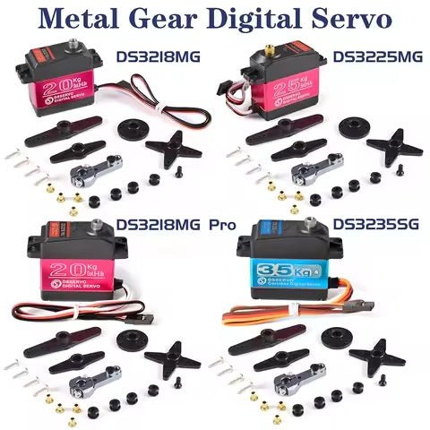 DSSERVO Waterproof Digital Servo 20KG 25KG 35KG Metal Gear for RC Cars