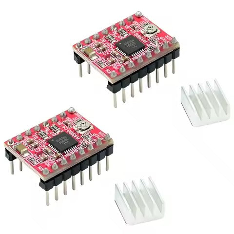 A4988 DRV8825 Stepper Motor Driver with Heat Sink for RAMPS 1.4 3D Printer