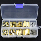 120pcs Brass M3 Standoff Kit – Hex Spacer Screw & Nut